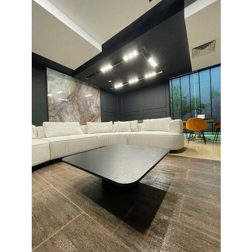 Кофейный столик Orix Grande/шпон/черный/90х90х32 см