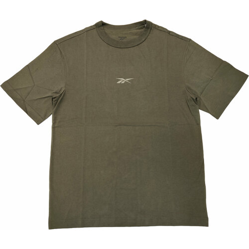 фото Футболка reebok reebok no matter the test graphic tee, размер xl, зеленый
