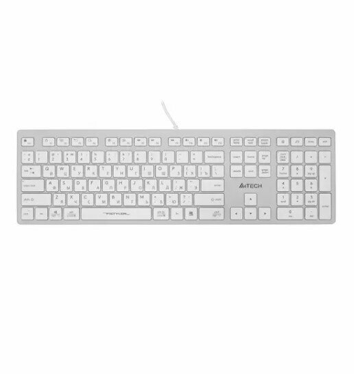 Клавиатура A4Tech Fstyler FX50 белый USB slim Multimedia (FX50 WHITE), 1 шт.