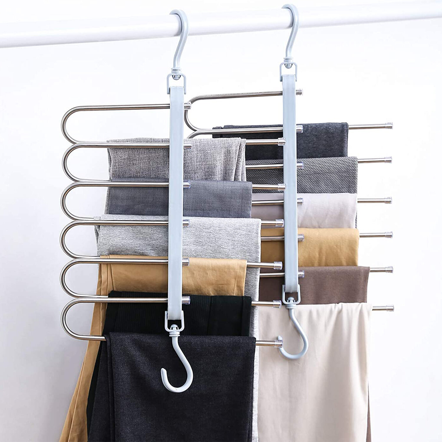 Вешалка для брюк Simple Shop настенная многоуровневая для полотенец вещей одежды юбок 1 шт
