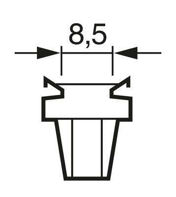 Лампа автомобильная накаливания Bosch Trucklight 1987302514 24V 1.2W 1 шт. - фотография № 3