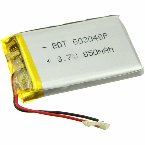 Аккумулятор 3.7V 0.85Ah Li-Po 603048 с контролером