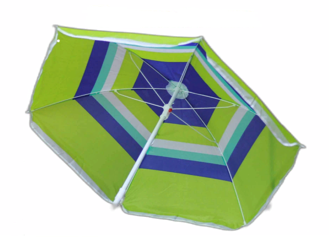 Зонт пляжный голубой - фотография № 4