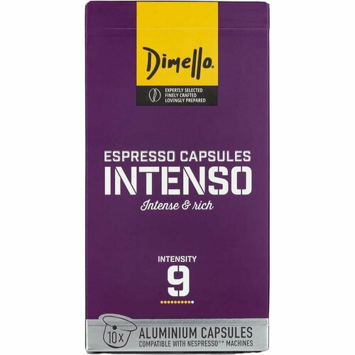 Кофе в капсулах NESPRESSO - Intenso 9 - DIMELLO 10 штук по 5.6 г