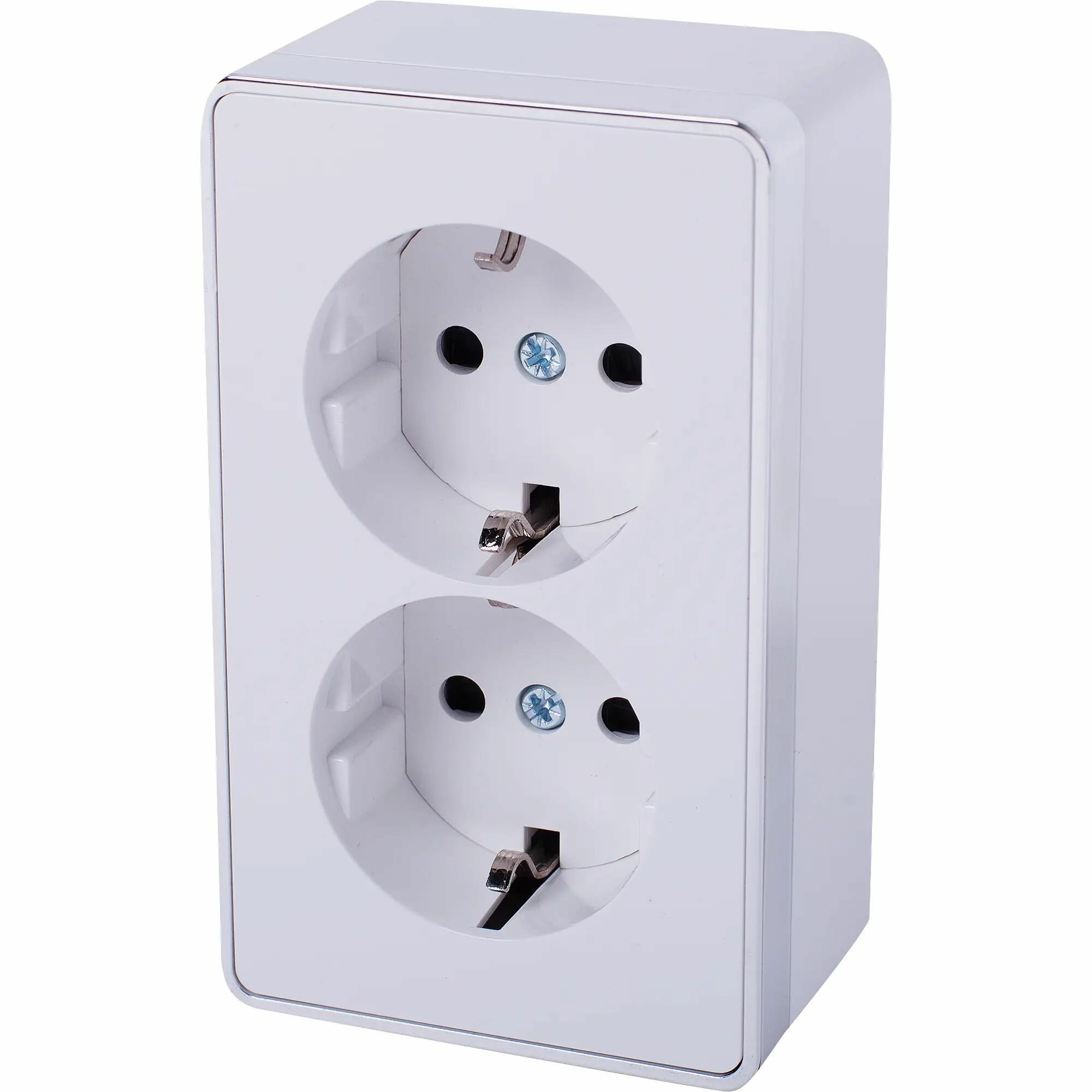 Розетка двойная с заземлением Werkel GALLANT W5072101 4690389164644 - фото №1
