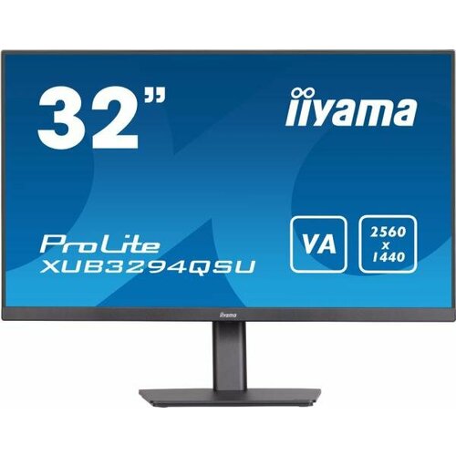 Монитор LCD 32 ETE VA-panel, 2560x1440, 250cd/m, 4ms, Speakers, DisplayPort, HDMI, USB-HUB (2x 3.0), 15cm Height Adj. Stand, Черный