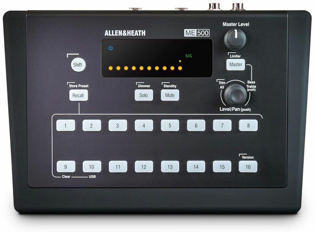 ME-500 / Микшер персонального мониторинга 16 моно/стерео каналов, блок питания / ALLEN&HEATH