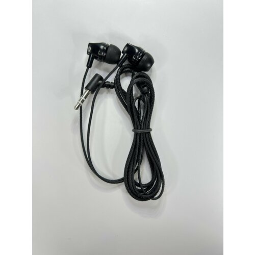 Проводные наушники вкладыши mini jack AUX 3.5 мм с микрофоном, гарнитура для телефона компьютера плеера