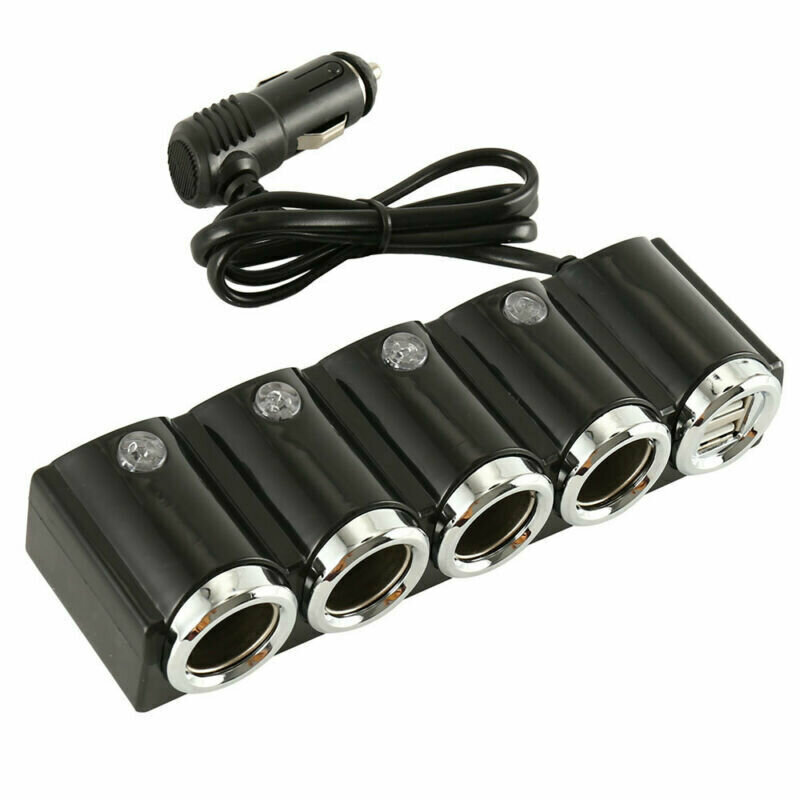 Автомобильное зарядное устройство с 2 USB портами и 4 12V, разветвитель прикуривателя, MyLatso зарядка для телефона в машину
