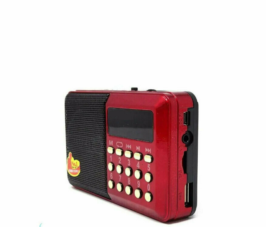 Радиоприемник MyLatso 3Вт, портативное радио MP3-плеер FM USB MicroSD, красный