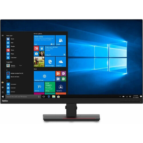 Монитор 31,5 Lenovo ThinkVision T32h-20 Black с поворотом экрана (IPS,2560x1440,4 ms,178°/178°,350 cd/m,1000:1,