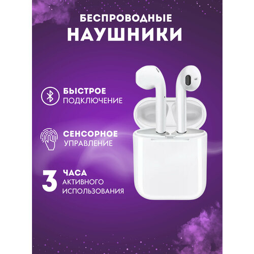 Беспроводные Bluetooth TWS наушники MyLatso i12 для телефона гарнитура с микрофоном для смартфона iPhone Android 41300₽