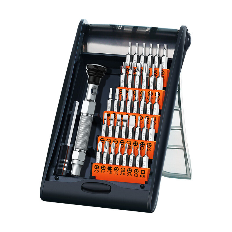 Набор отверток для электроники UGREEN CM372 (80459) 38-in-1 Aluminum Alloy Screwdriver Set. Цвет: черный