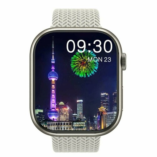cмарт часы gen 11 premium series smart watch ips display ios android bluetooth звонки уведомления розовые Cмарт часы HK9 PRO PREMIUM Series Smart Watch Amoled Display, iOS, Android, Bluetooth звонки, Уведомления, Серебристые