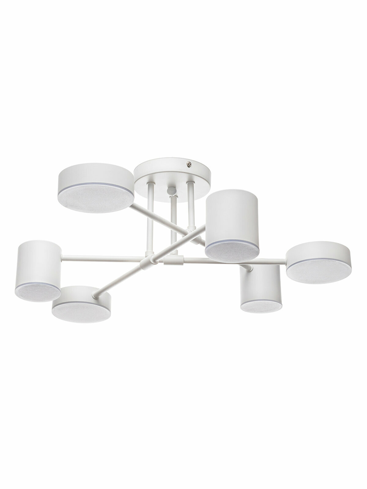 люстра потолочная LAMPLANDIA Caligini white LED 3х12Вт 3x8Вт металл белая - фото №3