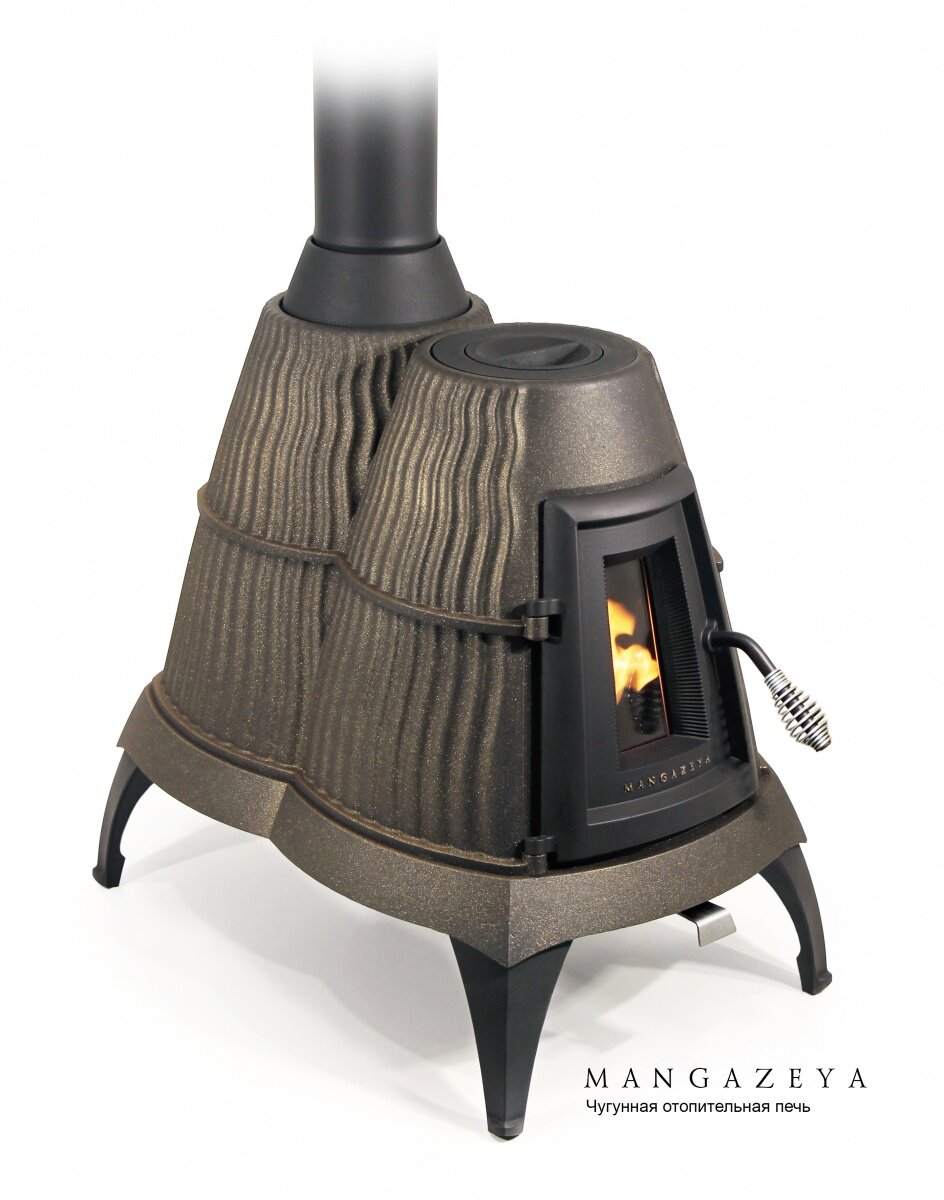 фото Печь отопительная TMF Мангазея чёрная бронза
