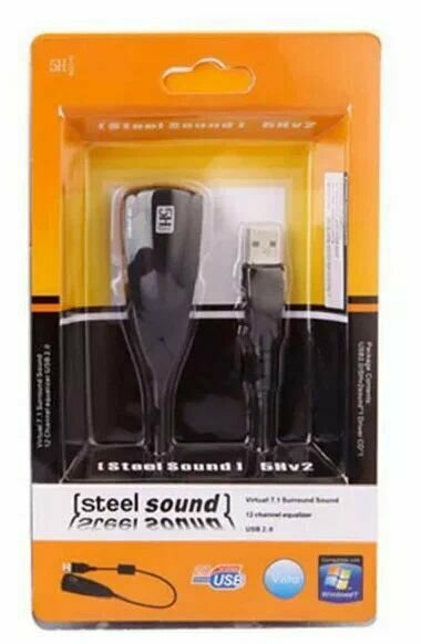 Внешняя звуковая USB карта 71 Steel Sound