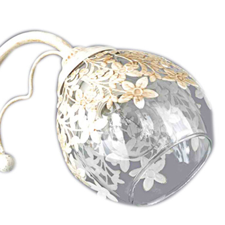 бра LAMPLANDIA Jasmine E27 1x60 стекло - фото №9