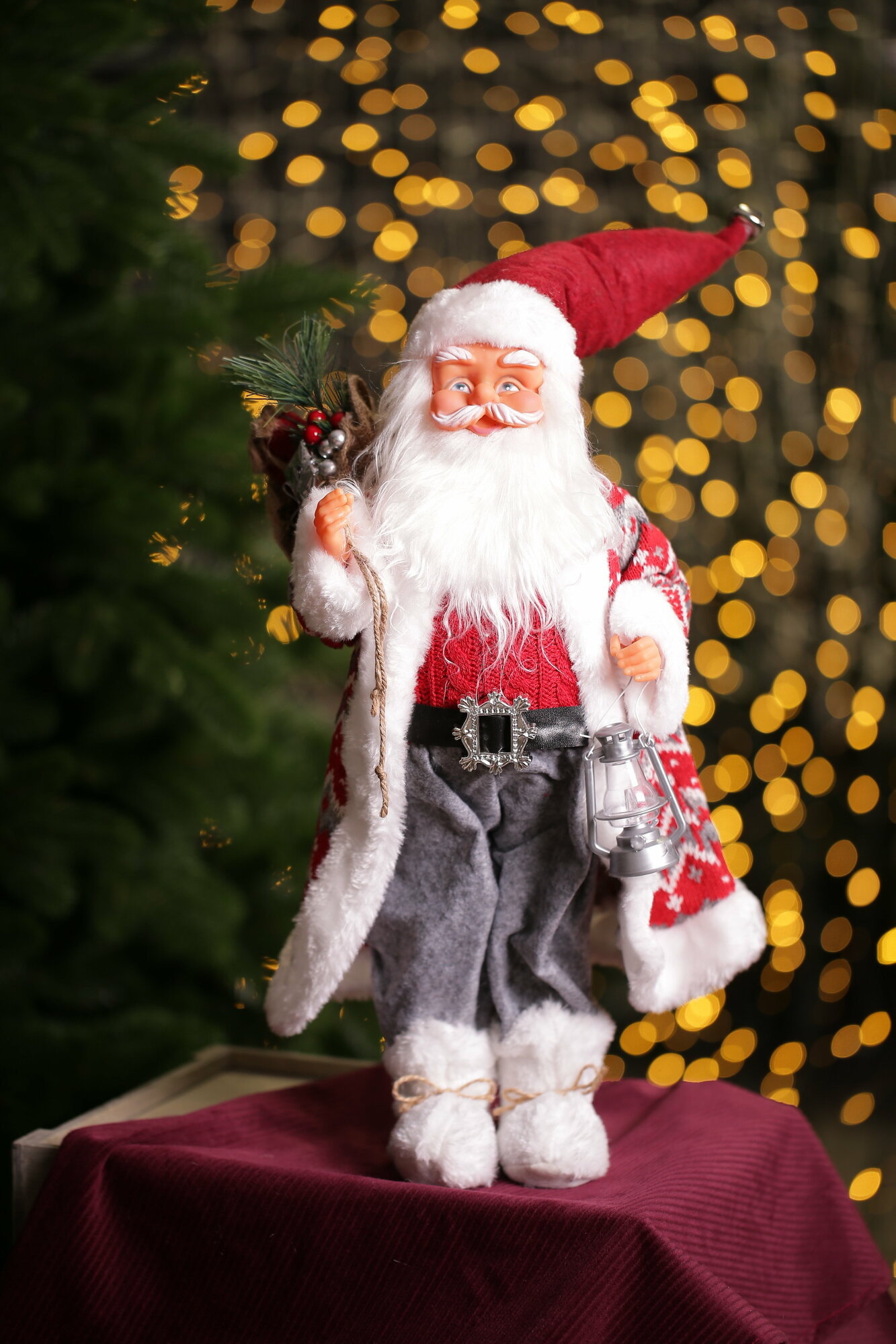 Дед Мороз (скандинавский, красный, 45 см), арт. MG126301