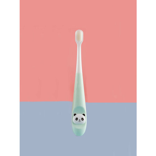 Детская зубная щетка-панда 10 000 щетинок Бирюзовый 197₽