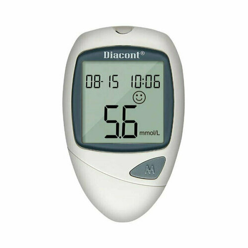 Глюкометр Система контроля уровня глюкозы в крови Diacont 2598, 1594404
