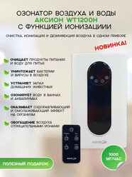 Озонатор - ионизатор WT1200-H Аксион 2 в 1 очиститель воздуха, воды и продуктов питания, 1000 мг/час.