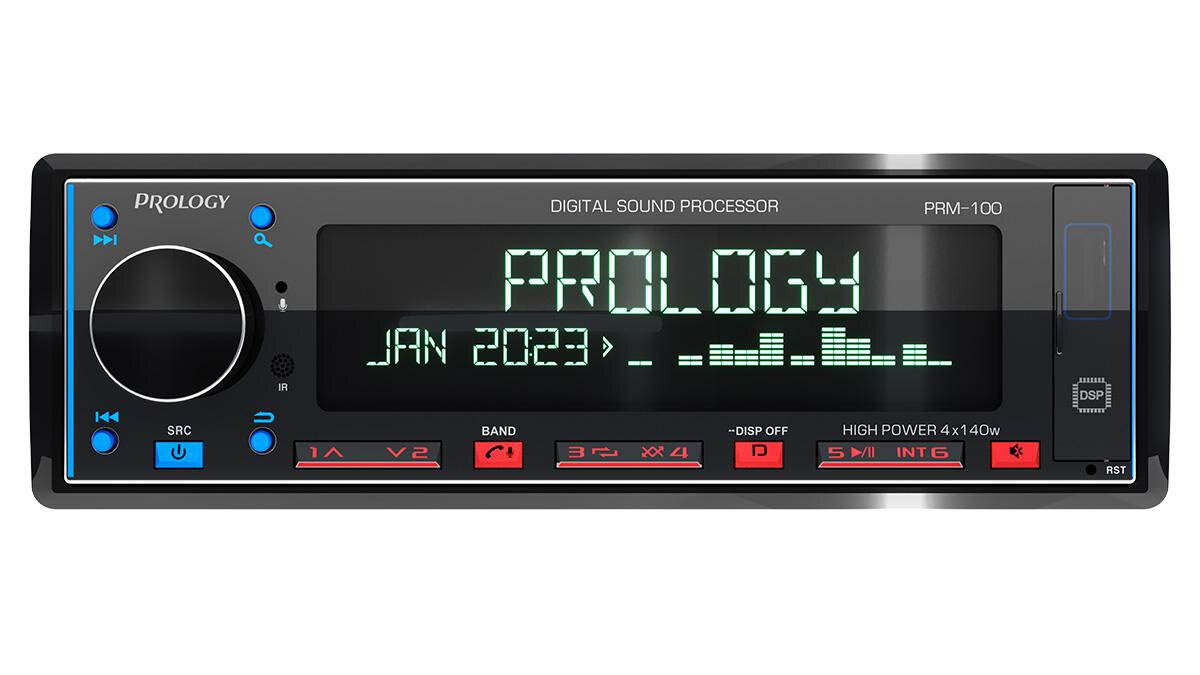 Автомагнитола Prology PRM-100 1DIN 4x140Вт v4.2 ПДУ RDS (PRPRM100) (упаковка вскрыта)