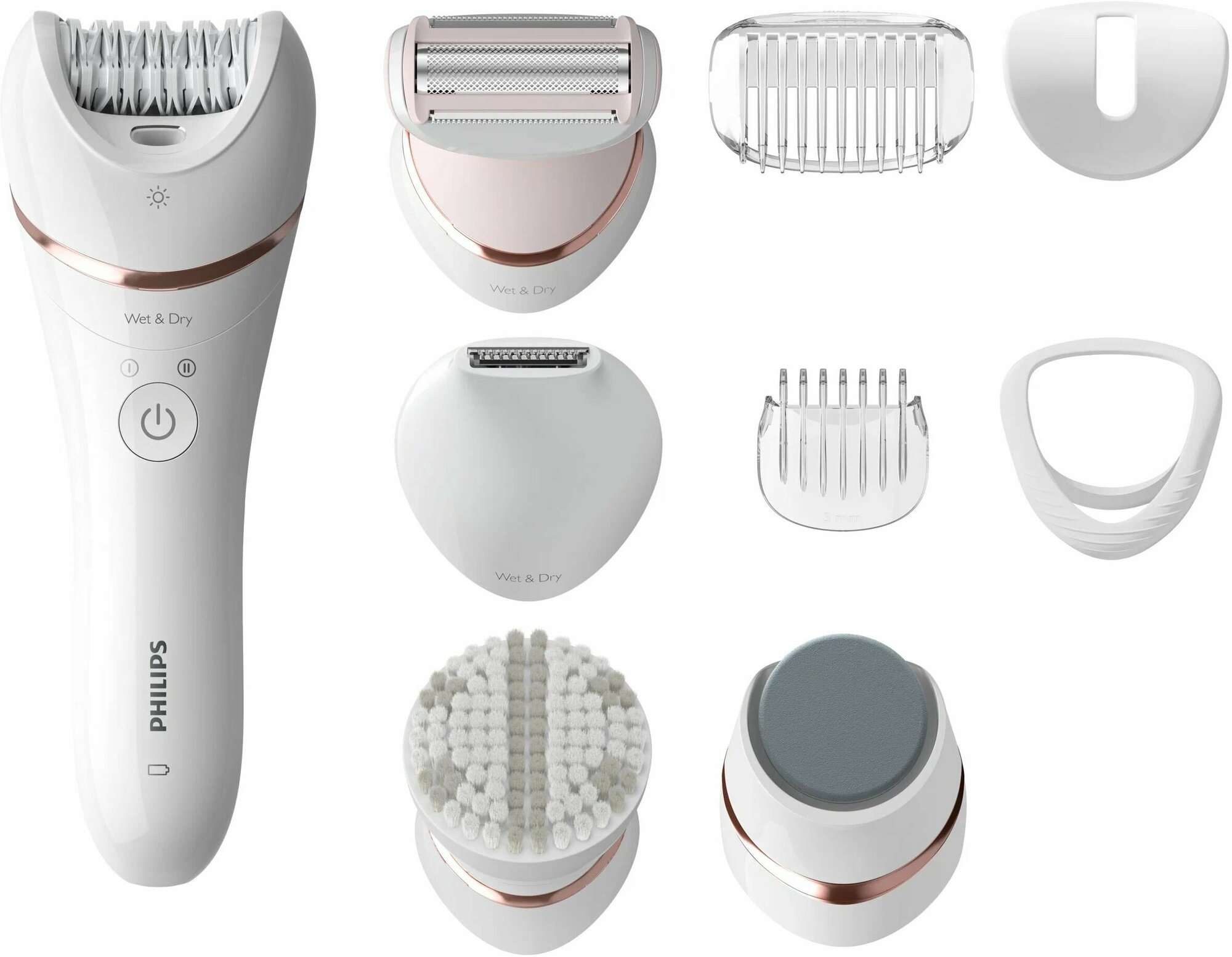 Эпилятор Philips BRE740 Epilator Series 8000, белый