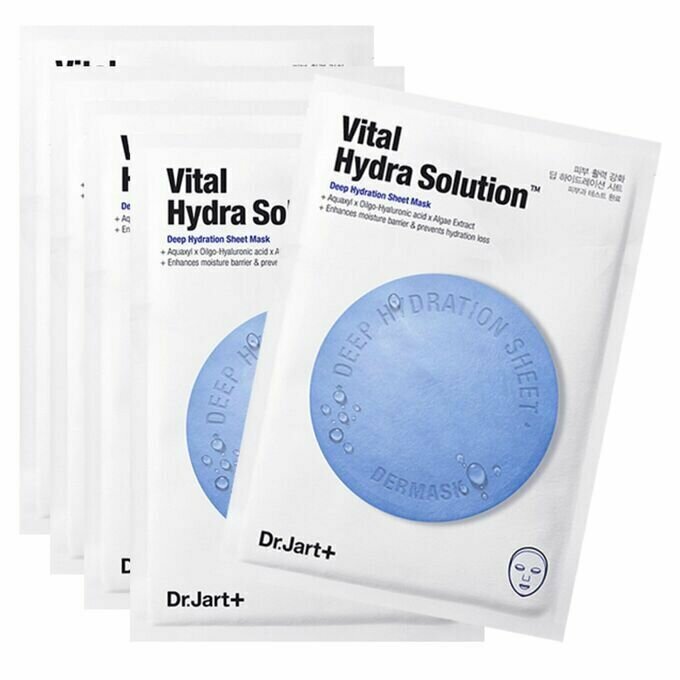 Dr. Jart+ Тканевая маска для интенсивного увлажнения Vital Hydra Solution 5штук