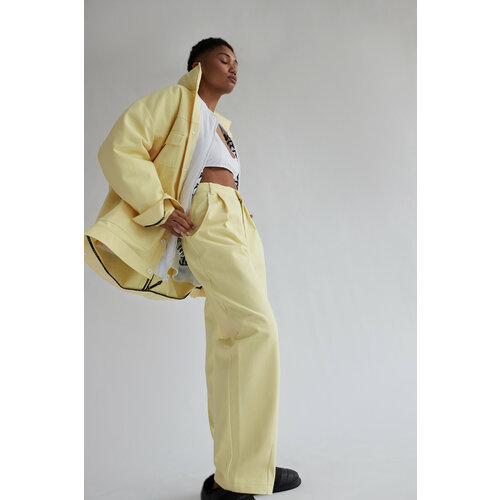 фото Брюки znwr, размер m, желтый