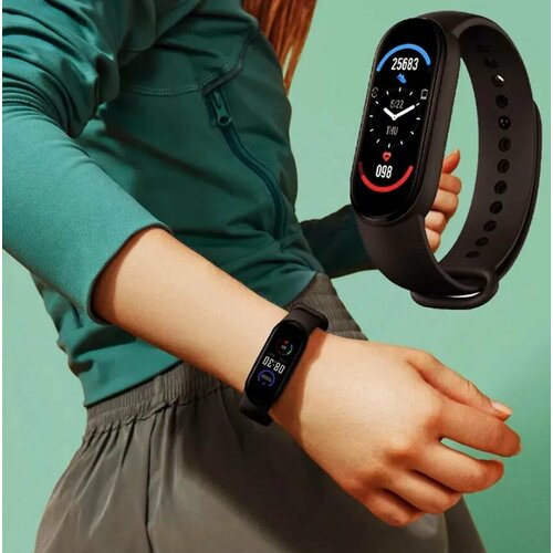 Фитнес трекер браслет часы M5 шагомер мониторинг сна будильник Bluetooth для женщин и мужчин 40000₽