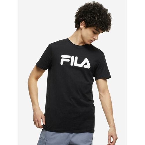 Футболка Fila, силуэт прямой, размер 54, черный