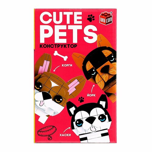 Конструктор Cute pets, Корги, 136 деталей