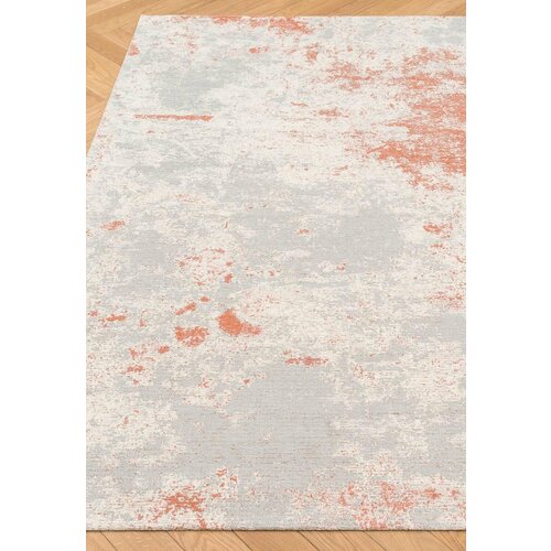 Ковер на пол 1,6 на 2,3 м в спальню, гостиную, безворсовый, оранжевый Modena Aydin Anore-180424