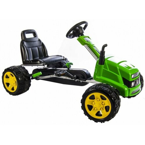 Веломобиль детский Трактор 1902 - педальный картинг багги зеленый 1125000₽