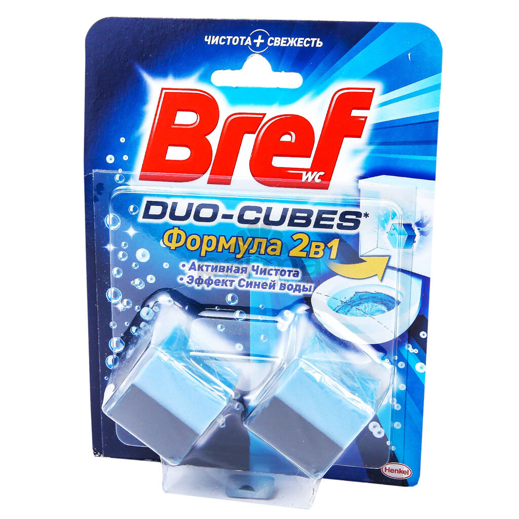 Кубики для сливного бачка Bref Duo-Cubes 50 г x 2 шт (1 Упаковка) - фотография № 14