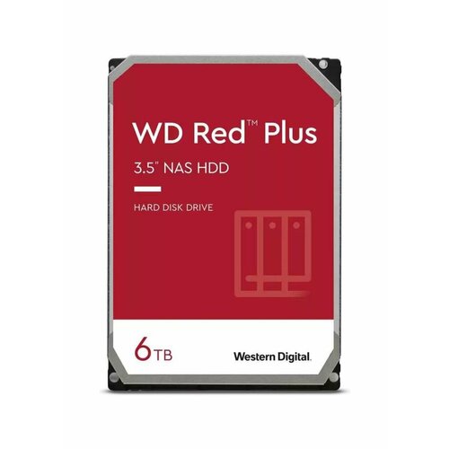 WD Жесткий диск/ HDD WD SATA3 6Tb NAS Red 5400 256Mb 1 year