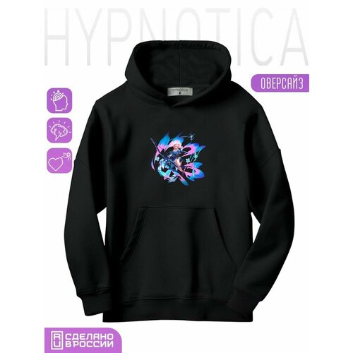 фото Худи hypnotica, размер m, черный