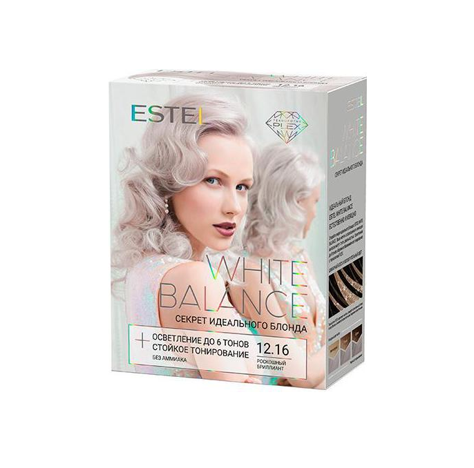 ESTEL White balance краска для волос, 12.16 роскошный бриллиант