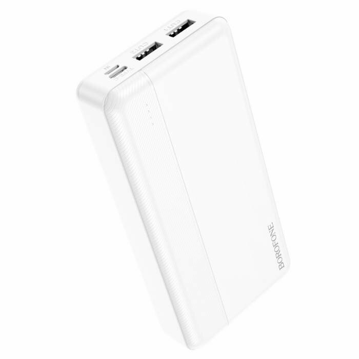 Внешний аккумулятор BOROFONE BJ24A Freeway Power bank, 2.1А (20000mAh), белый