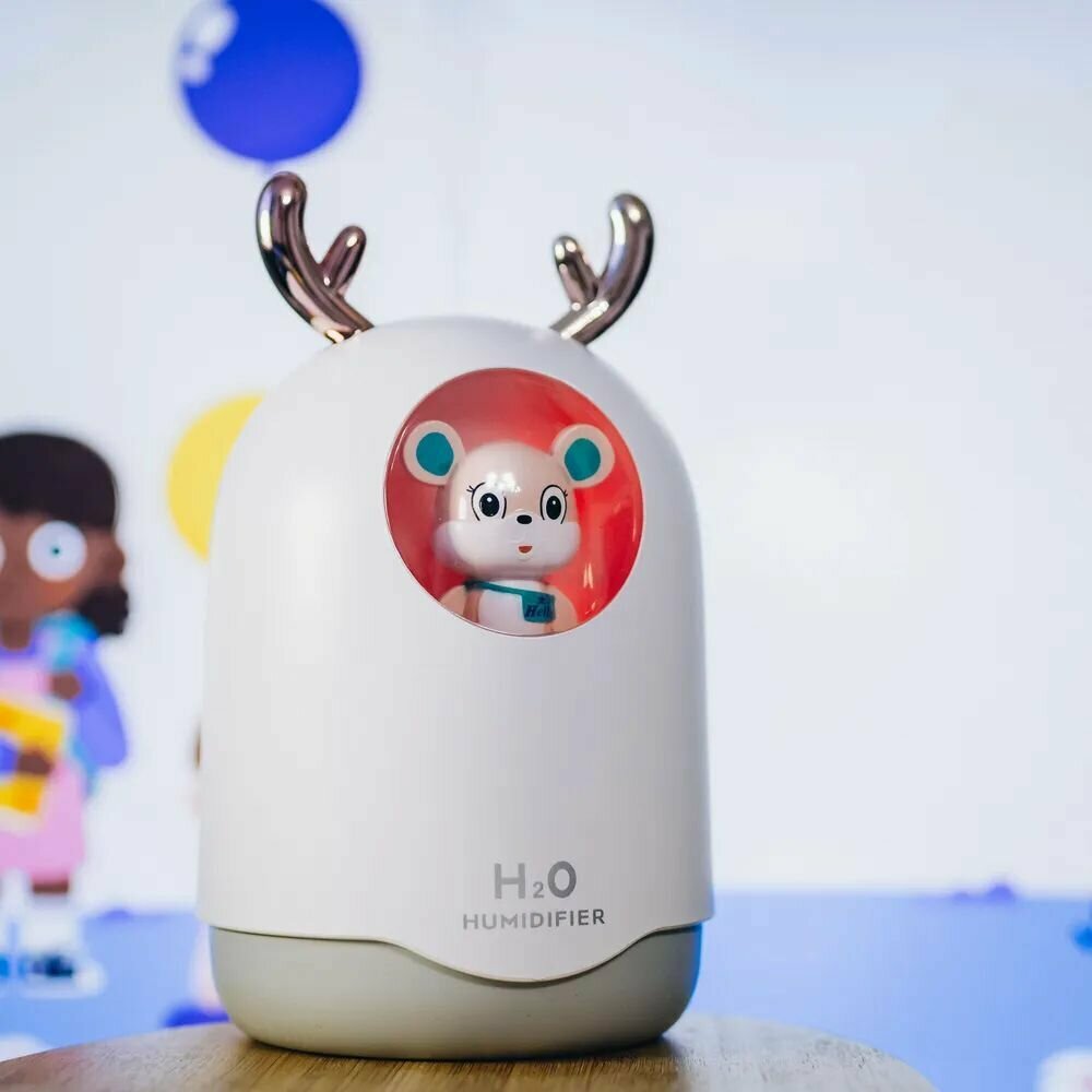 Увлажнитель воздуха H2O Humidifier мышонок, белый - фотография № 9