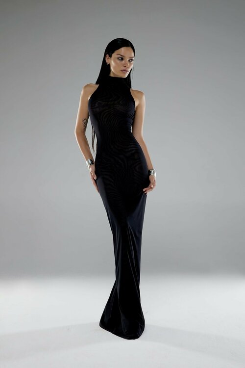 Платье LI LAB, размер M, черный
