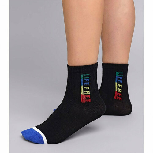 Носки Клевер СПб для мальчиков, размер 20-22, черный, синий