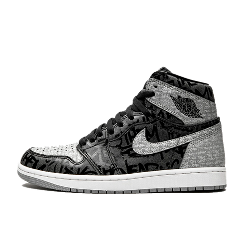 фото Кроссовки jordan air jordan 1 retro high og, размер 41 eu, черный, серый