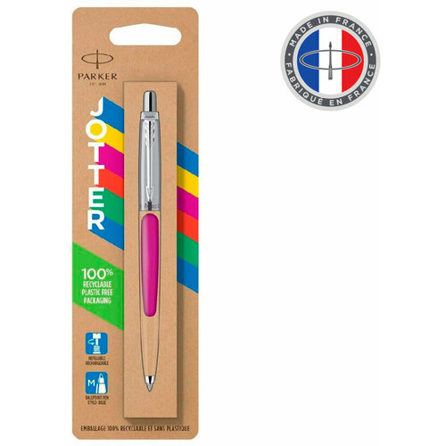 набор parker jotter core value pack шар ручка син корп гел серебр корп 1 0мм блистер Ручка шариковая Parker Jotter Originals (CW2075996) Magenta M син. черн. блистер