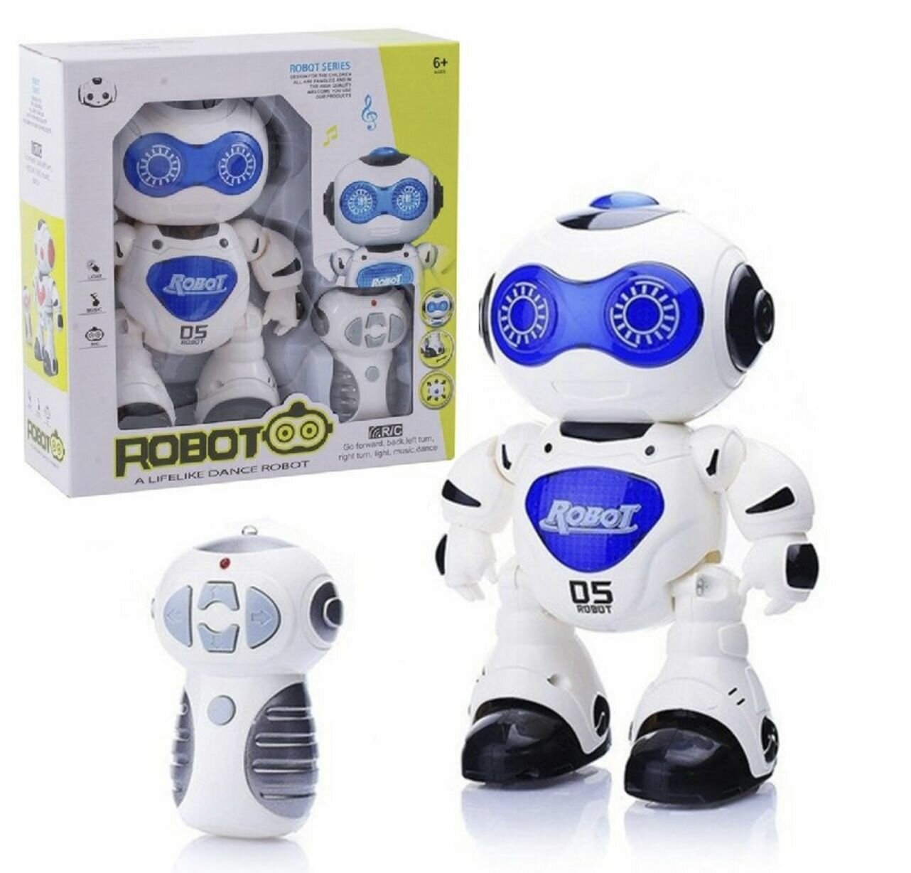 Робот Танцующий, на пульте управления (Свет, звук)игрушки для мальчиков