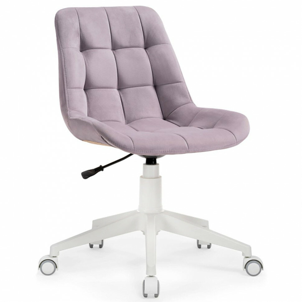 Кресло офисное AV 245 без подлокотников кожзам светло-лиловый (33) - фотография № 1