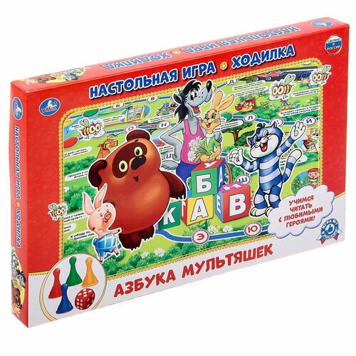 Настольная игра «Азбука Мультяшек» настольная игра азбука мультяшек