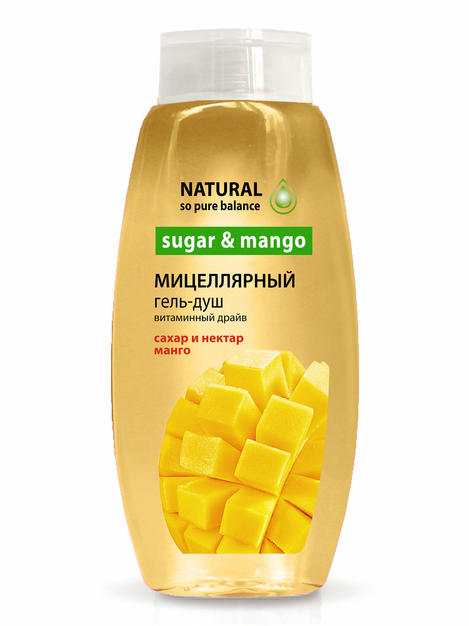 Magrav Micell shower Гель для душа мицеллярный Сахар и нектар манго, 530 мл