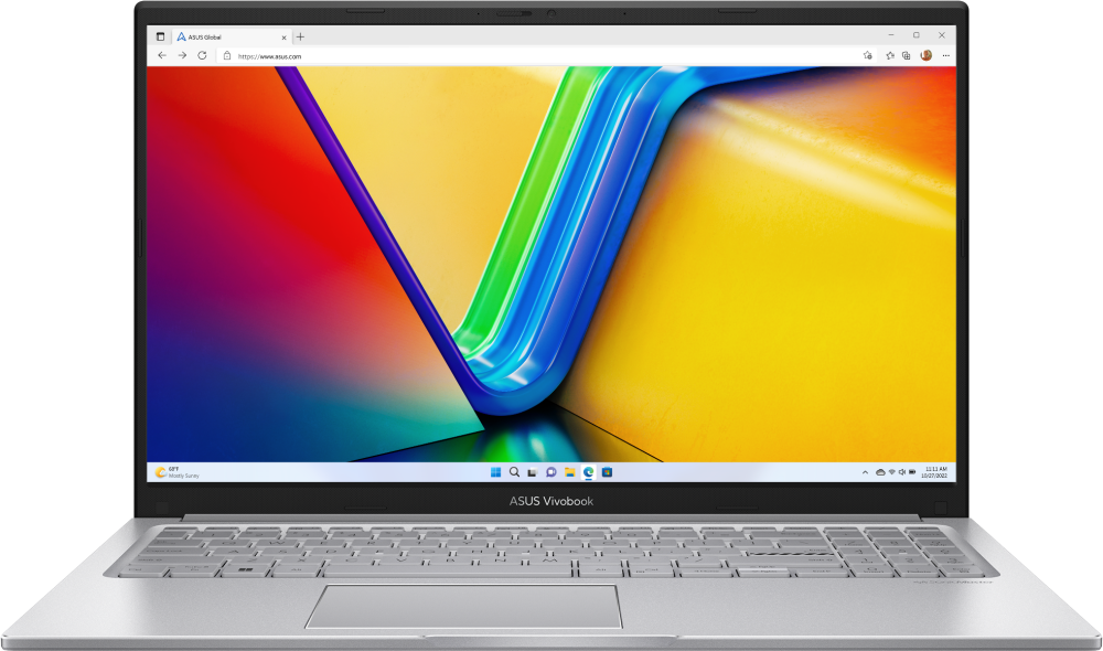 Ноутбук Asus VivoBook X1504ZA-BQ451, 15.6", IPS, Intel Core i5 1235U, DDR4 8ГБ, SSD 512ГБ, Intel UHD Graphics, серебристый (90nb1022-m01p00)